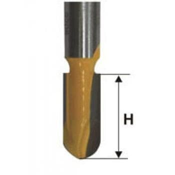 Фреза пазовая галтельная d6,4*R3,2*H13*8